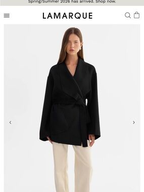 Lamarque Mekia Double Face Wool Coat